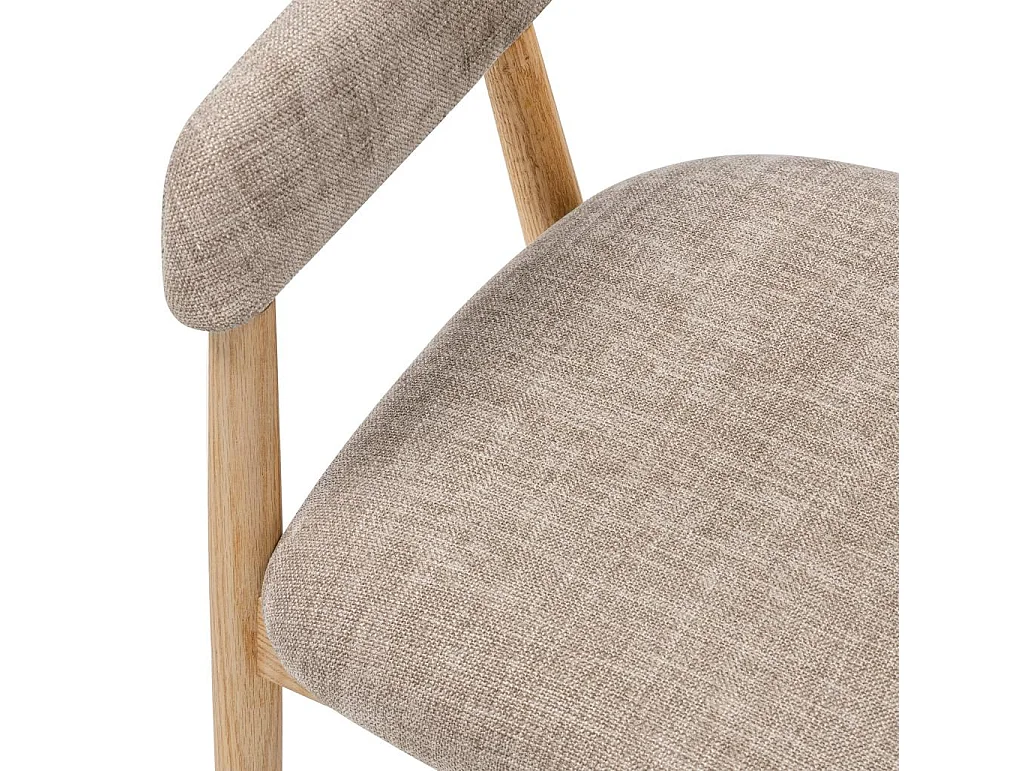 Polsterstuhl 57x54x81 cm Beige LARIS