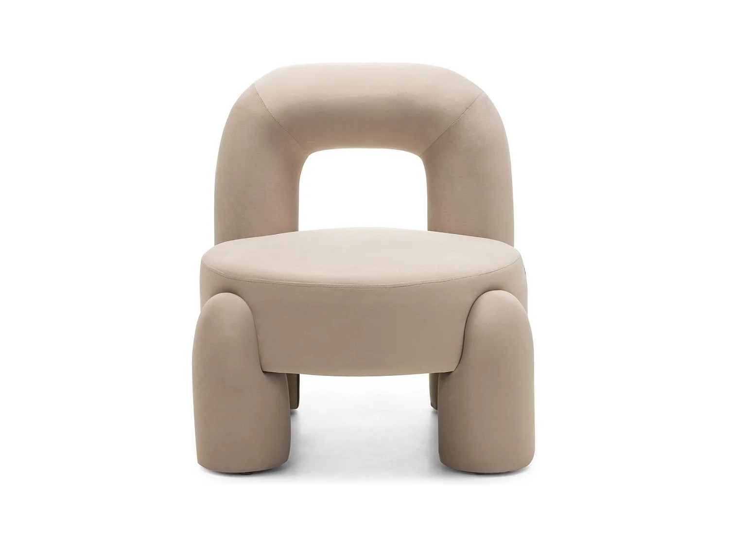 Lounge stoel 74,4x68x80 cm beige Lucca