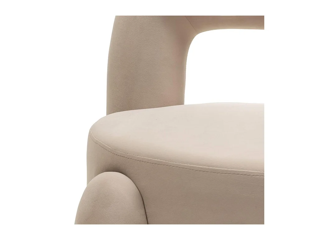 Lounge stoel 74,4x68x80 cm beige Lucca