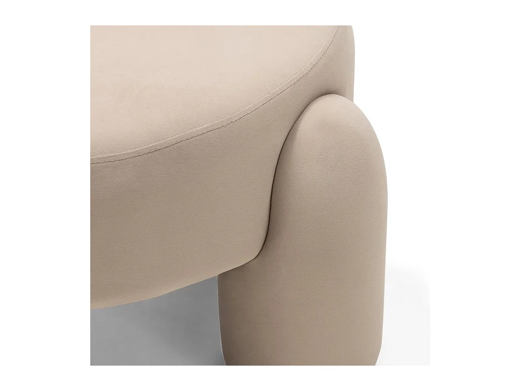 Lounge stoel 74,4x68x80 cm beige Lucca