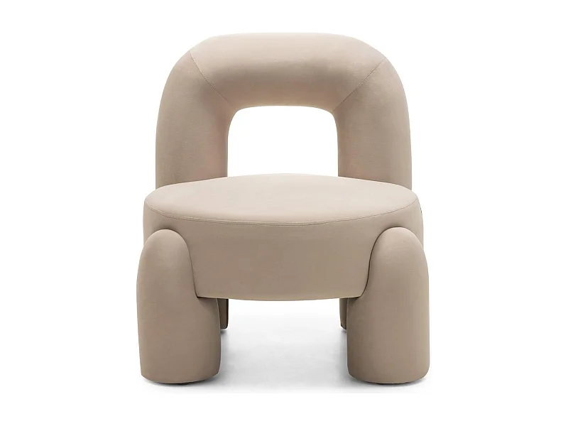 Loungesessel 74,4x68x80 cm beige Lucca