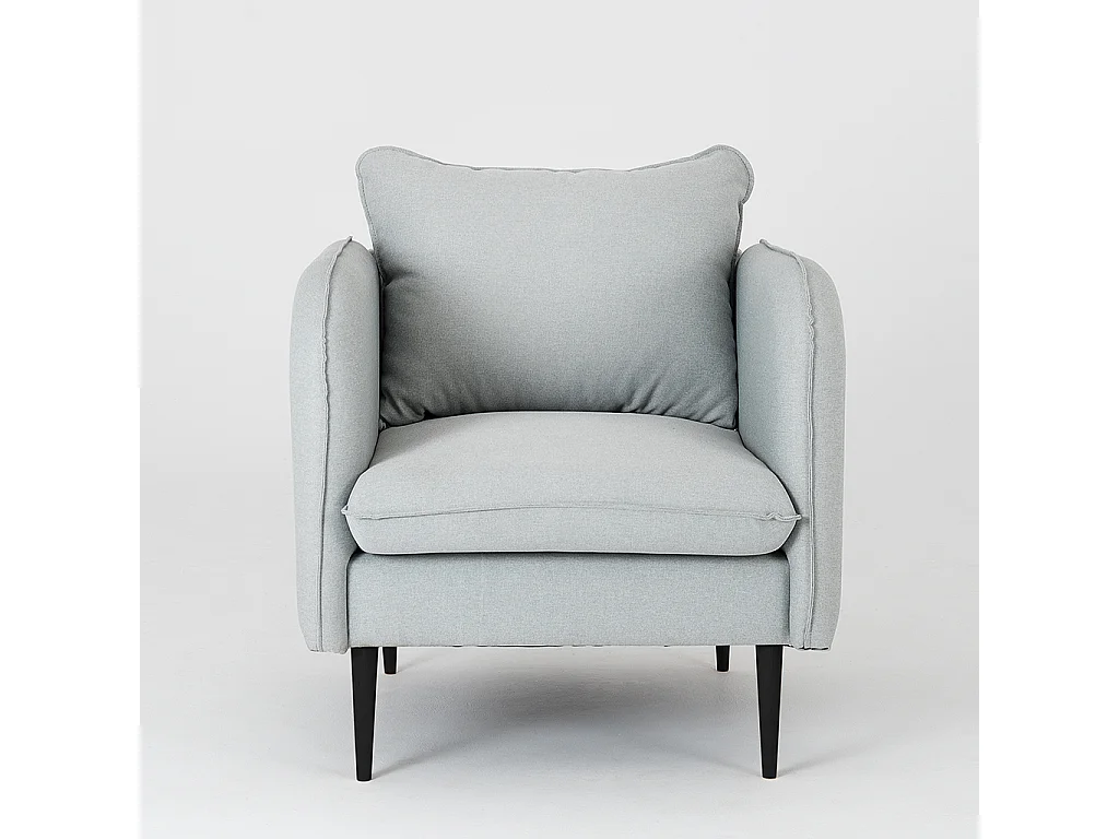 Sillón 0.89x0.8x0.9 m Negro Posh Negro platino