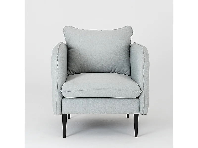 Fauteuil 0,89x0,8x0,9 m Noir Posh Noir platine