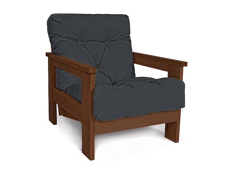 Fauteuil 0,75x1,05x0,83 m walnoot Mexico