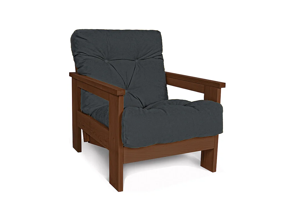 Fauteuil 0,75x1,05x0,83 m noyer Mexique