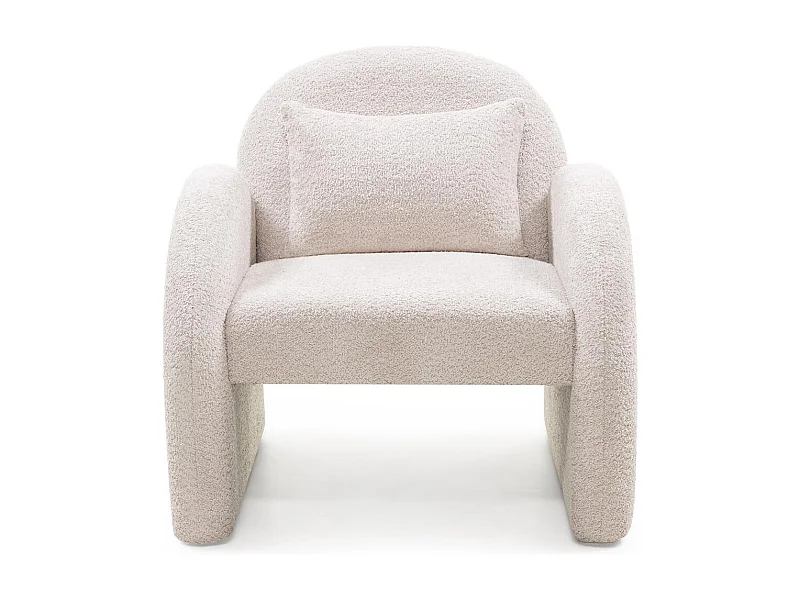 Fauteuil lounge 82x84x83 cm beige JADA