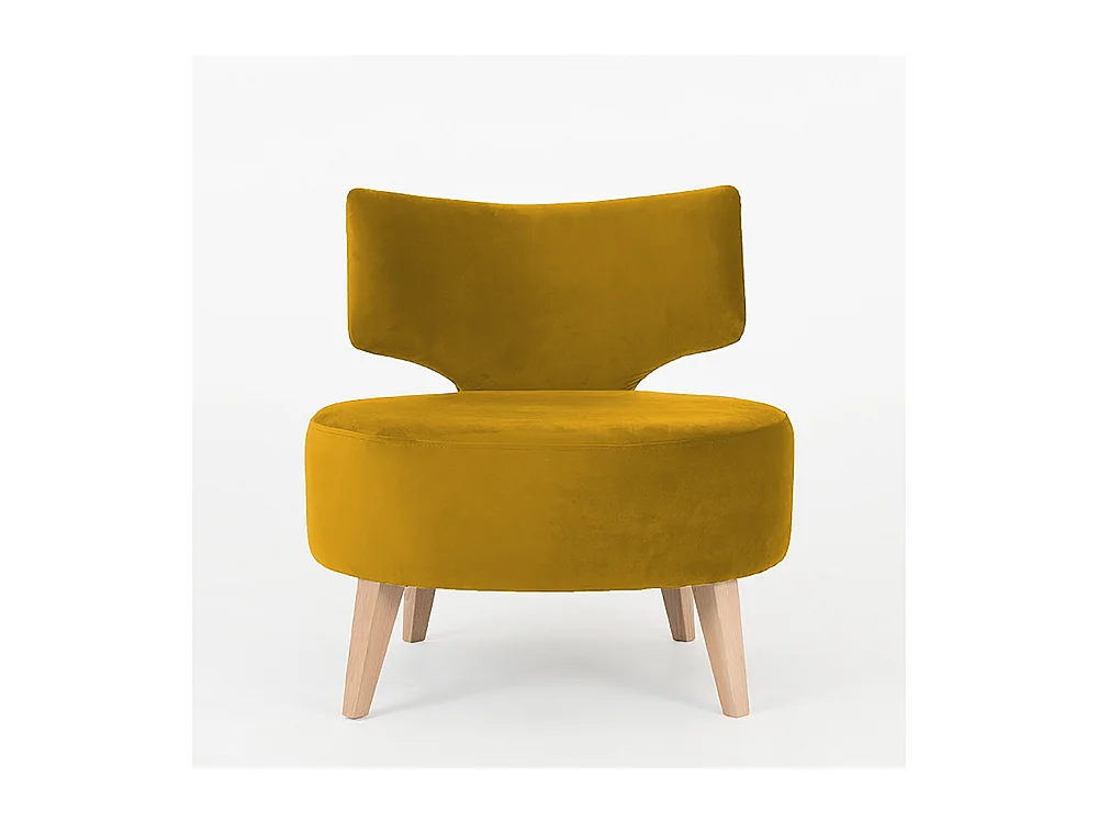 Fauteuil 60x75x75 cm naturel flippin