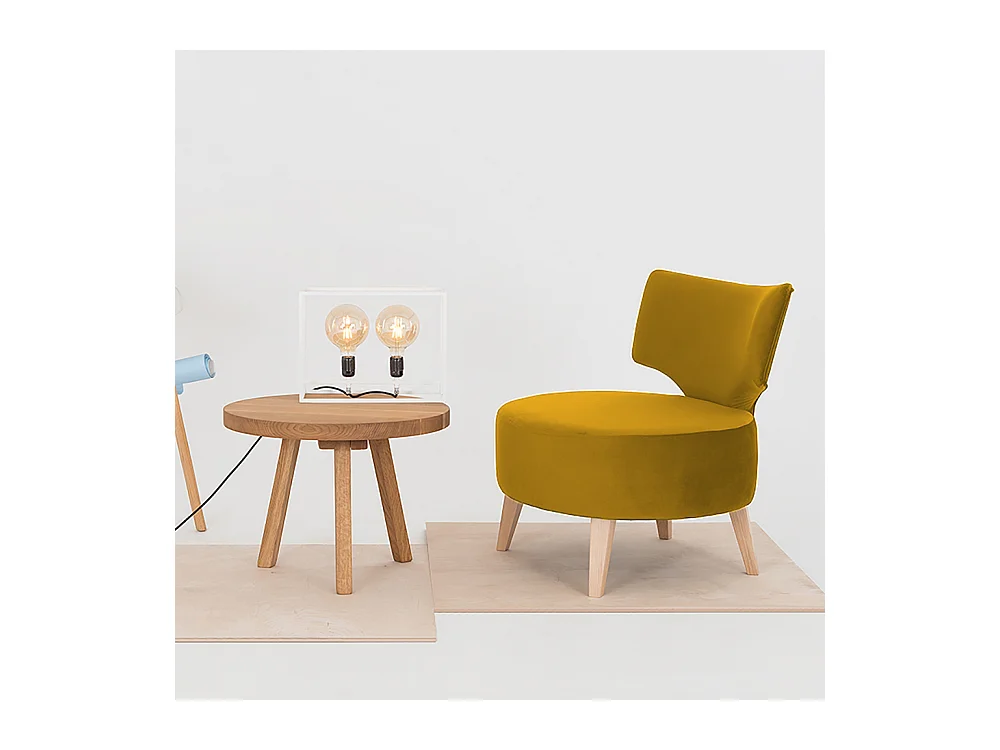 Fauteuil 60x75x75 cm naturel flippin