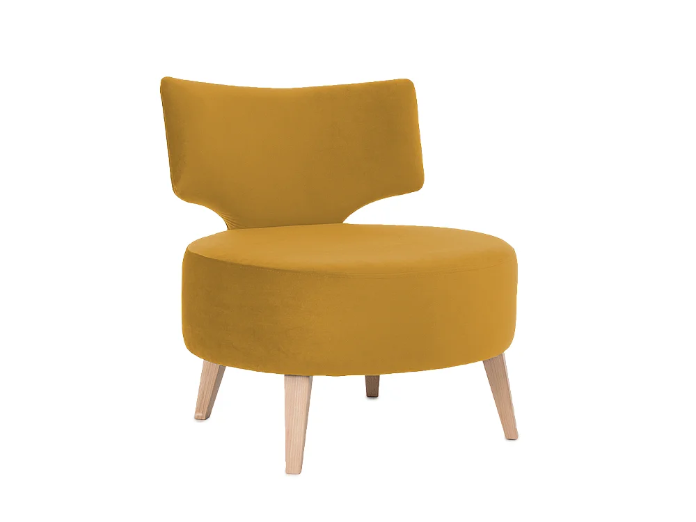 Fauteuil 60x75x75 cm naturel flippin