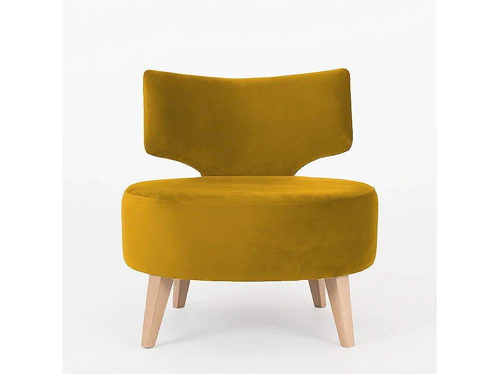 Fauteuil 60x75x75 cm naturel flippin