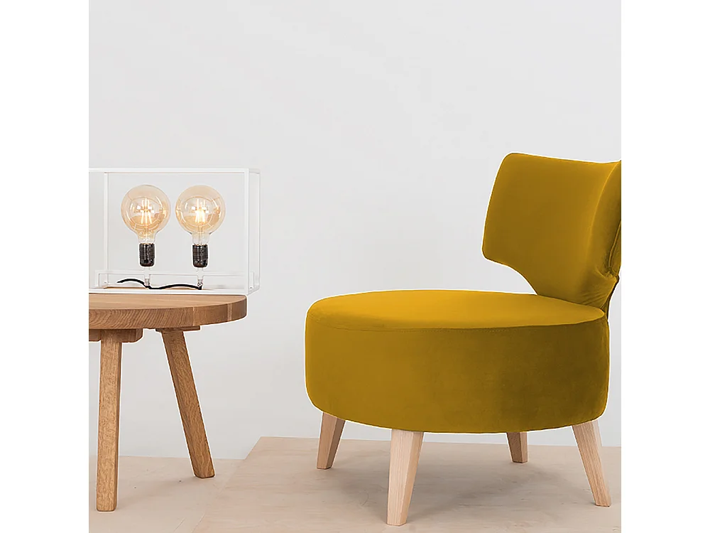 Fauteuil 60x75x75 cm naturel flippin