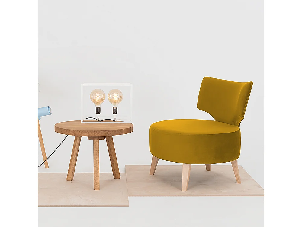 Fauteuil 60x75x75 cm naturel flippin