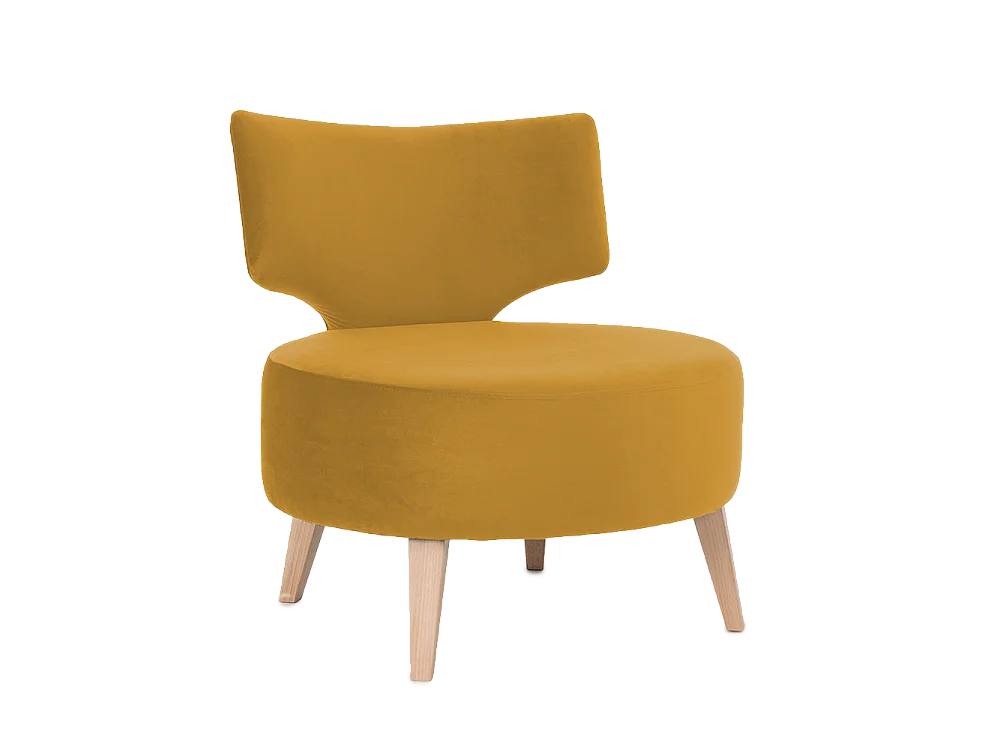 Fauteuil 60x75x75 cm naturel flippin