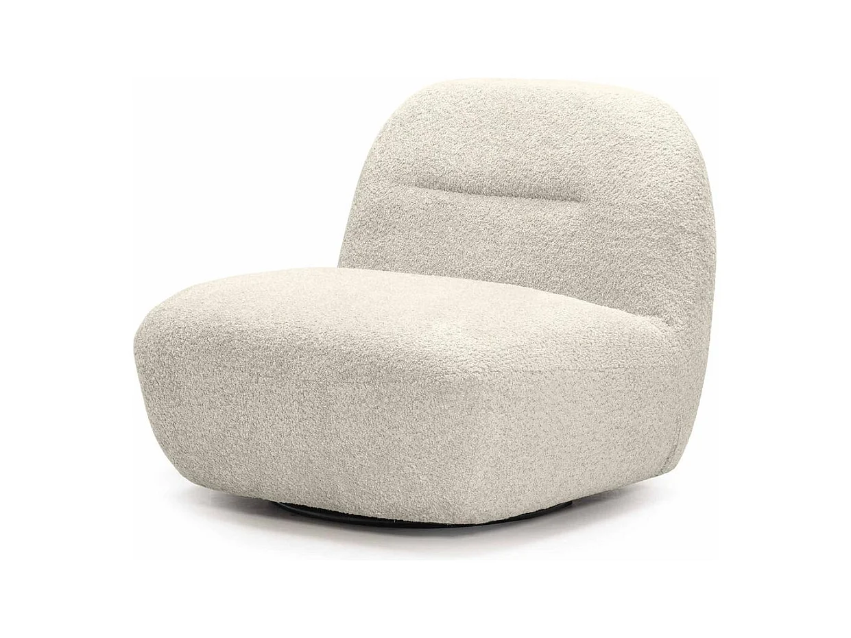 Lounge stoel 82x83x73 cm crème Bochic