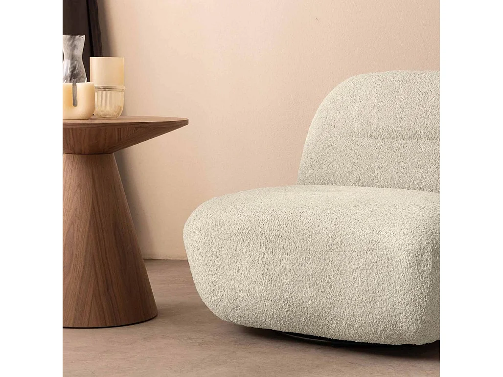 Lounge-Sessel 82x83x73 cm creme Bochic