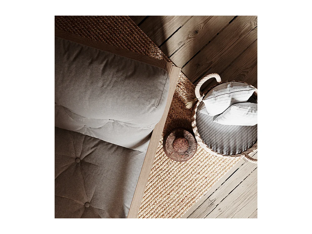 Fauteuil 0,75x1,05x0,83 m Beige Mexico