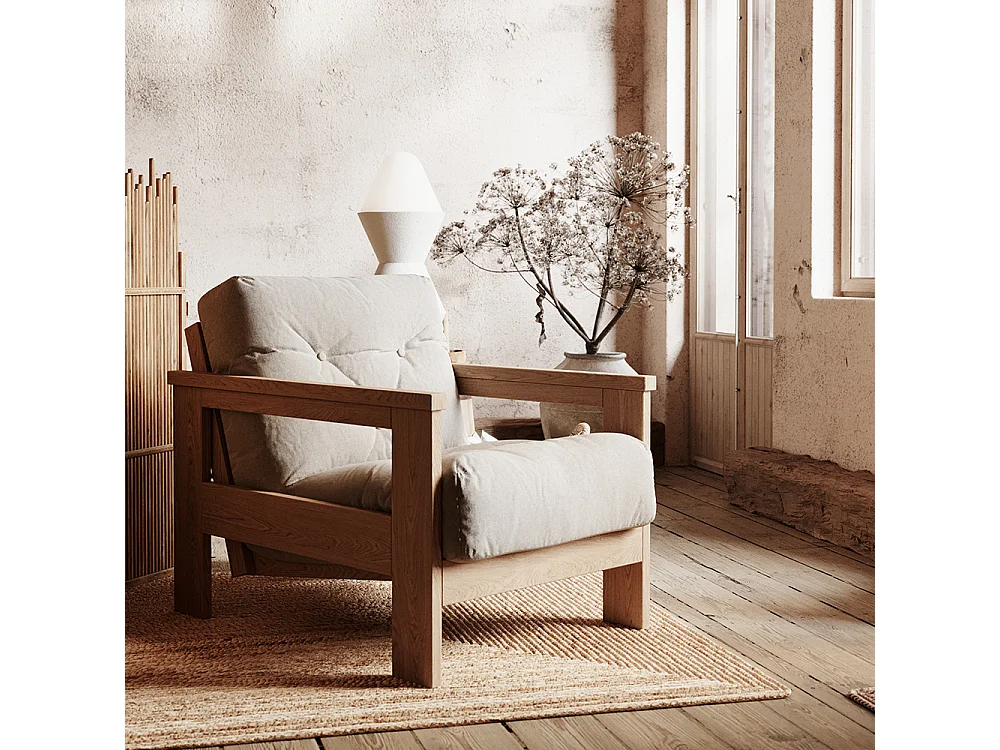 Fotel 0,75x1,05x0,83 m Beżowy meksykański