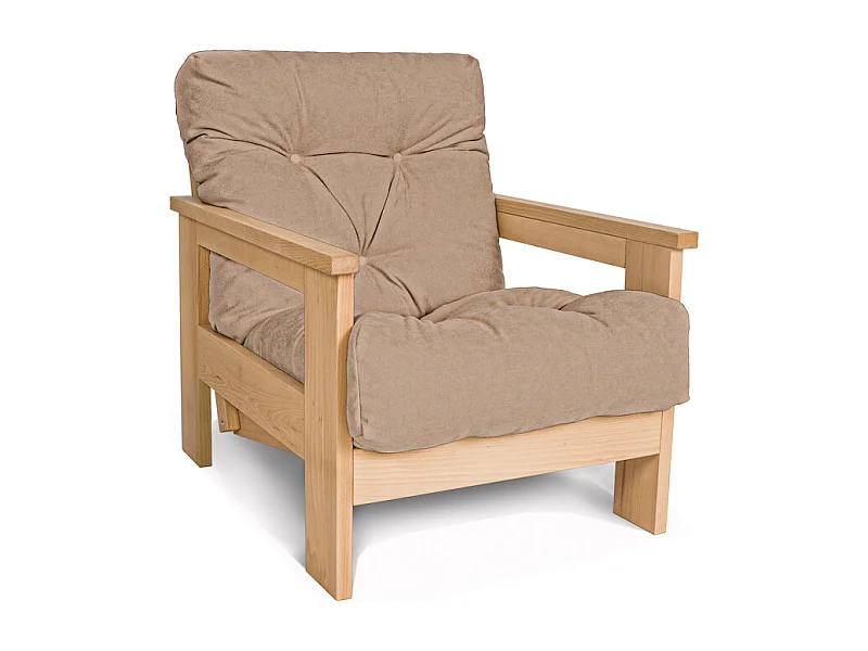 Fauteuil 0,75x1,05x0,83 m Beige Mexico