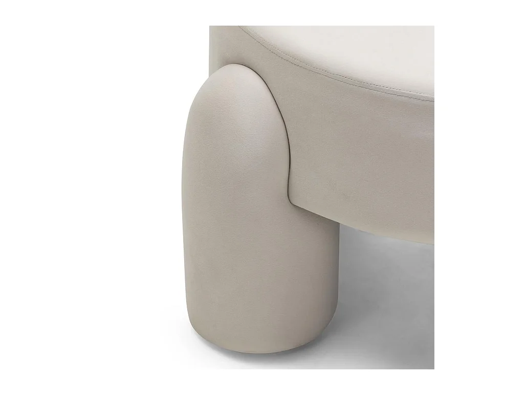Fauteuil lounge 74,4x68x80 cm crème Lucca