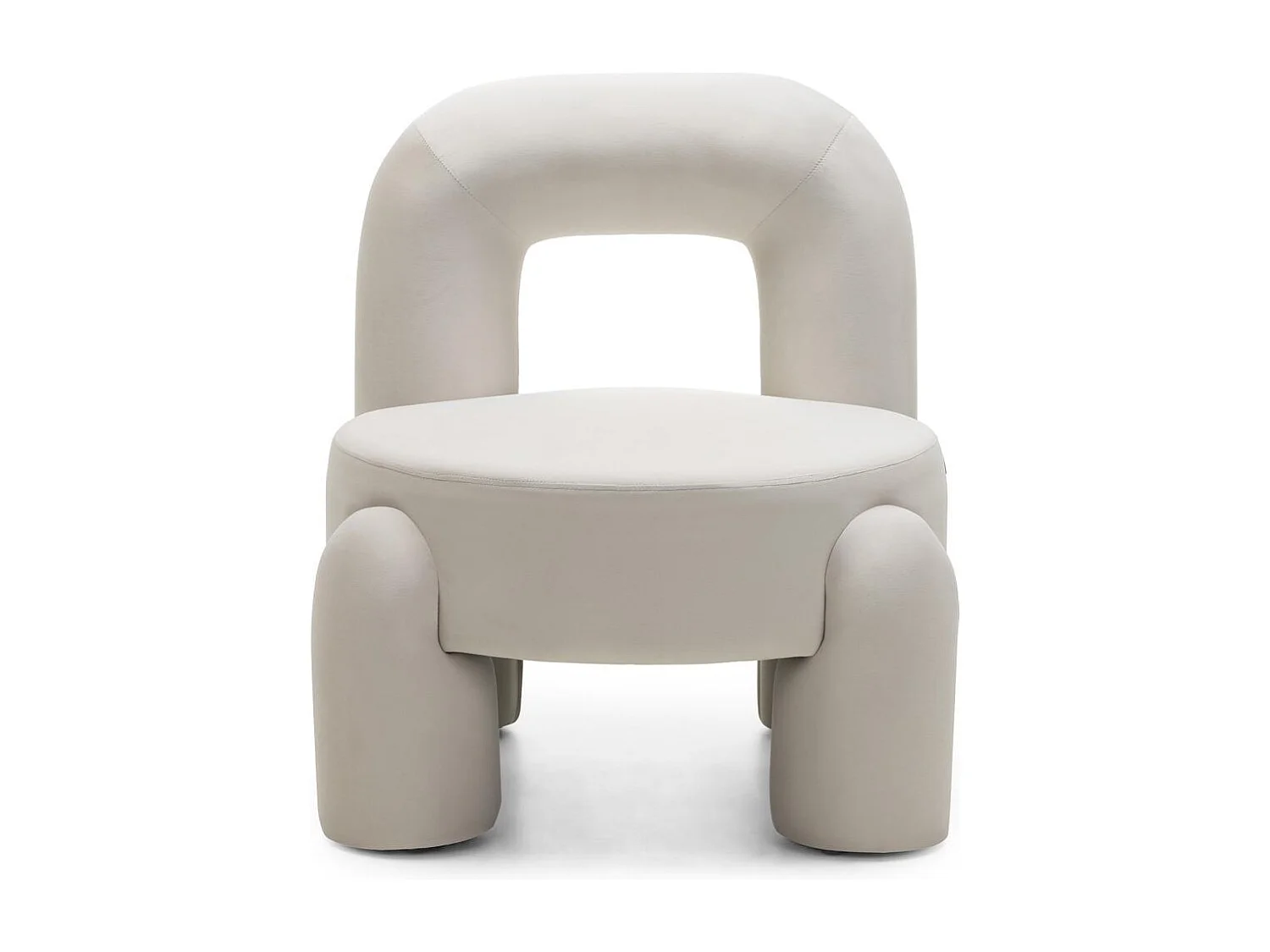 Sillón lounge 74.4x68x80 cm crema Lucca