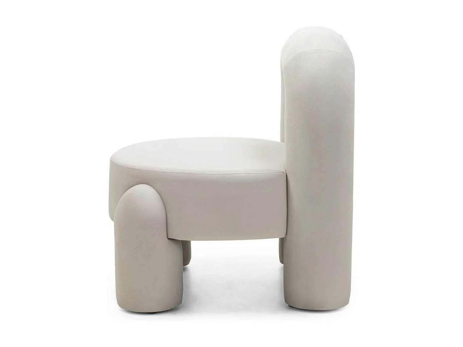 Sillón lounge 74.4x68x80 cm crema Lucca