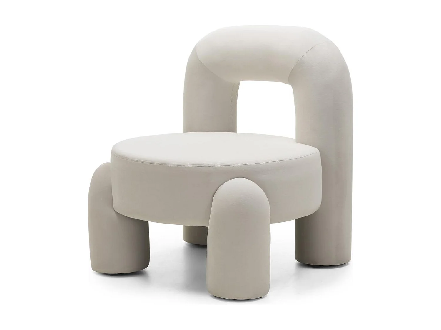 Sillón lounge 74.4x68x80 cm crema Lucca