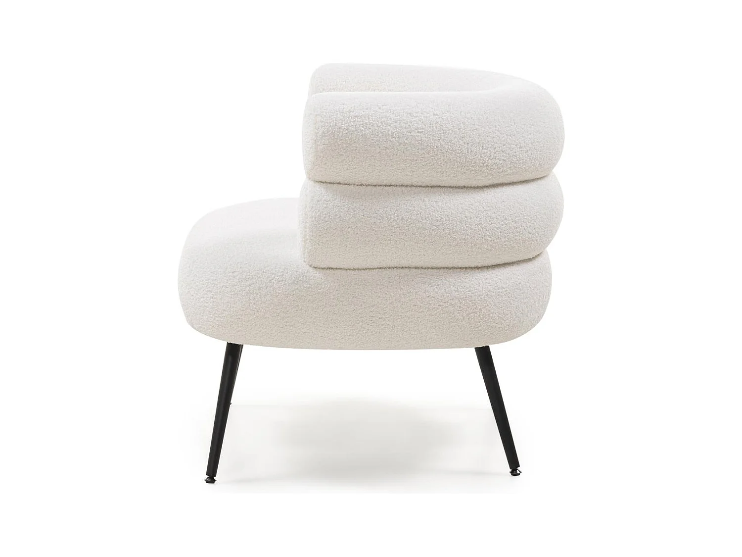 Fauteuil 74x74x71,5 cm Crème magnifique