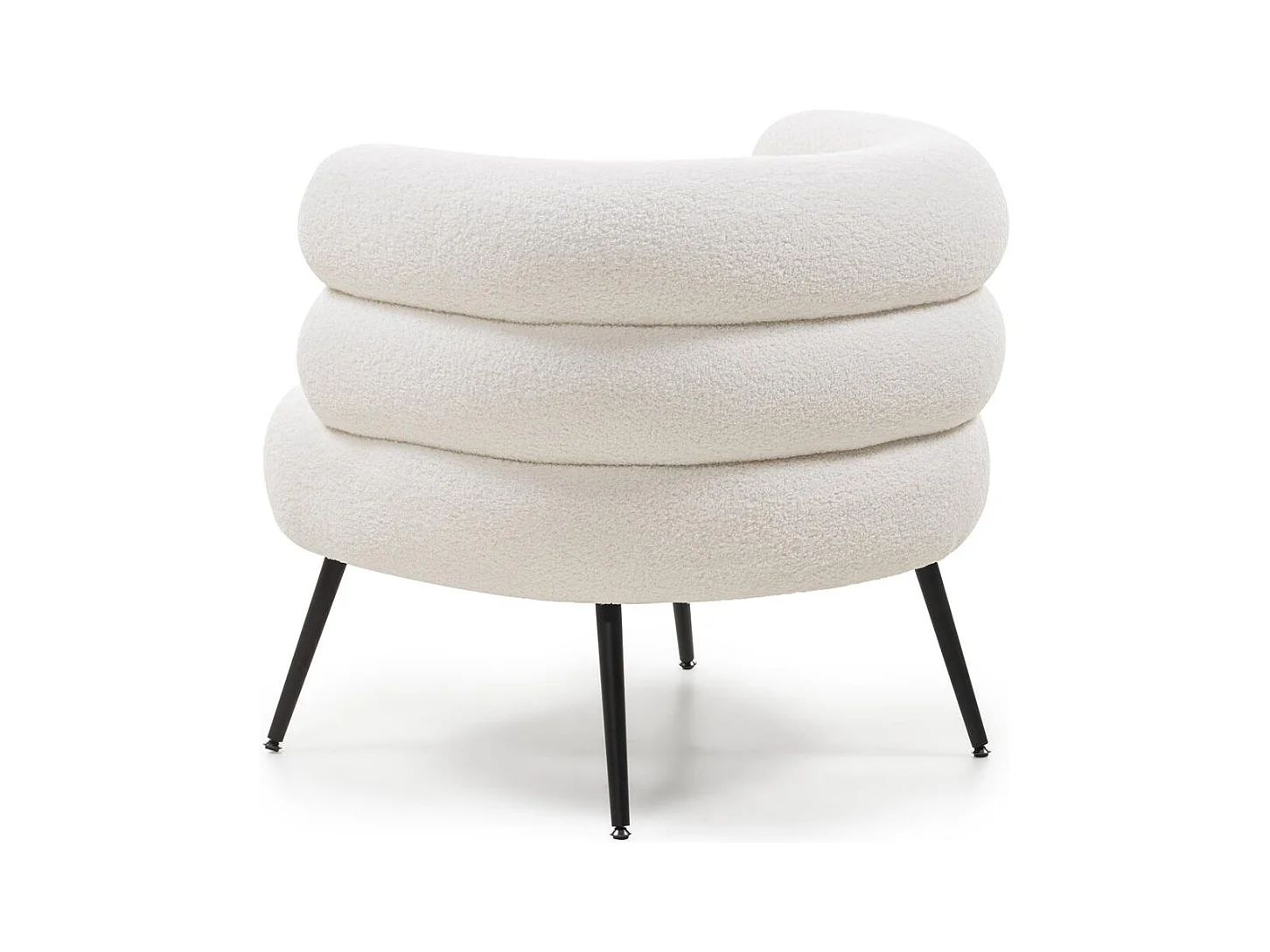 Fauteuil 74x74x71,5 cm Crème magnifique