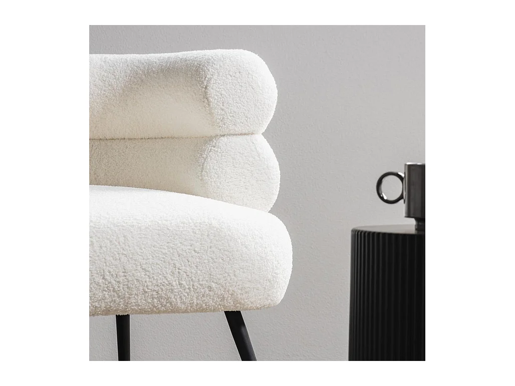 Fauteuil 74x74x71,5 cm Crème magnifique