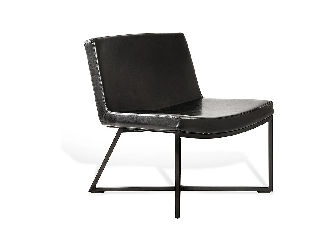 Fauteuil 60x62x81 cm zwart zero