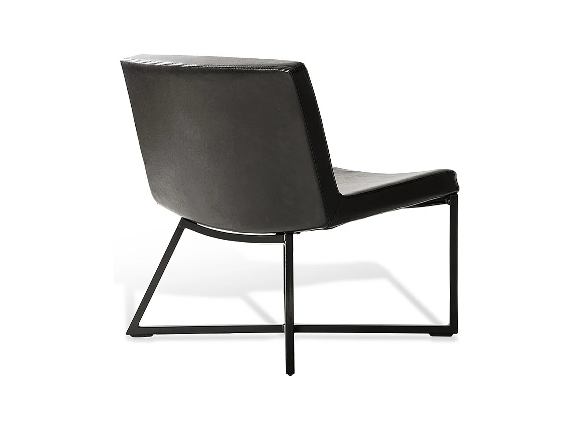 Fauteuil 60x62x81 cm zwart zero