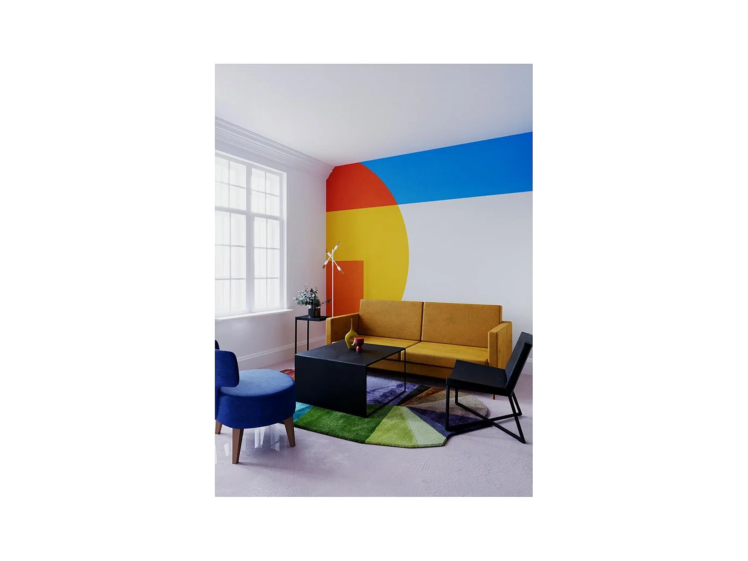 Fauteuil 60x62x81 cm zwart zero