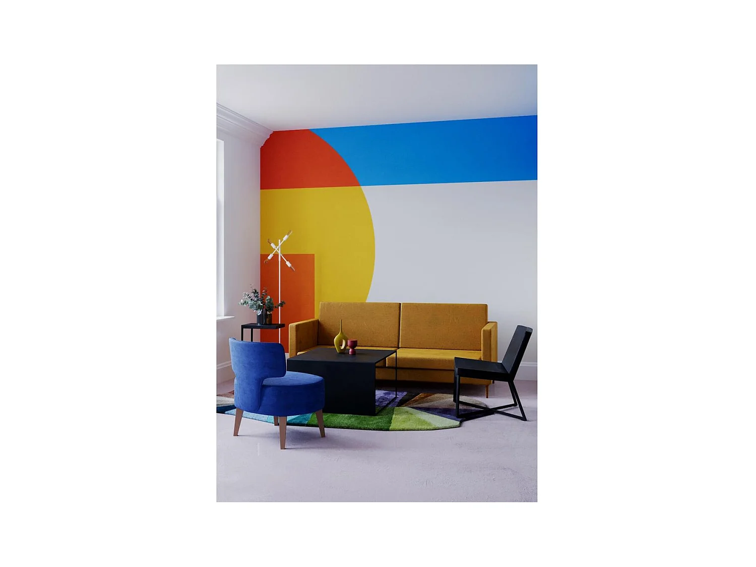 Fauteuil 60x62x81 cm noir zero