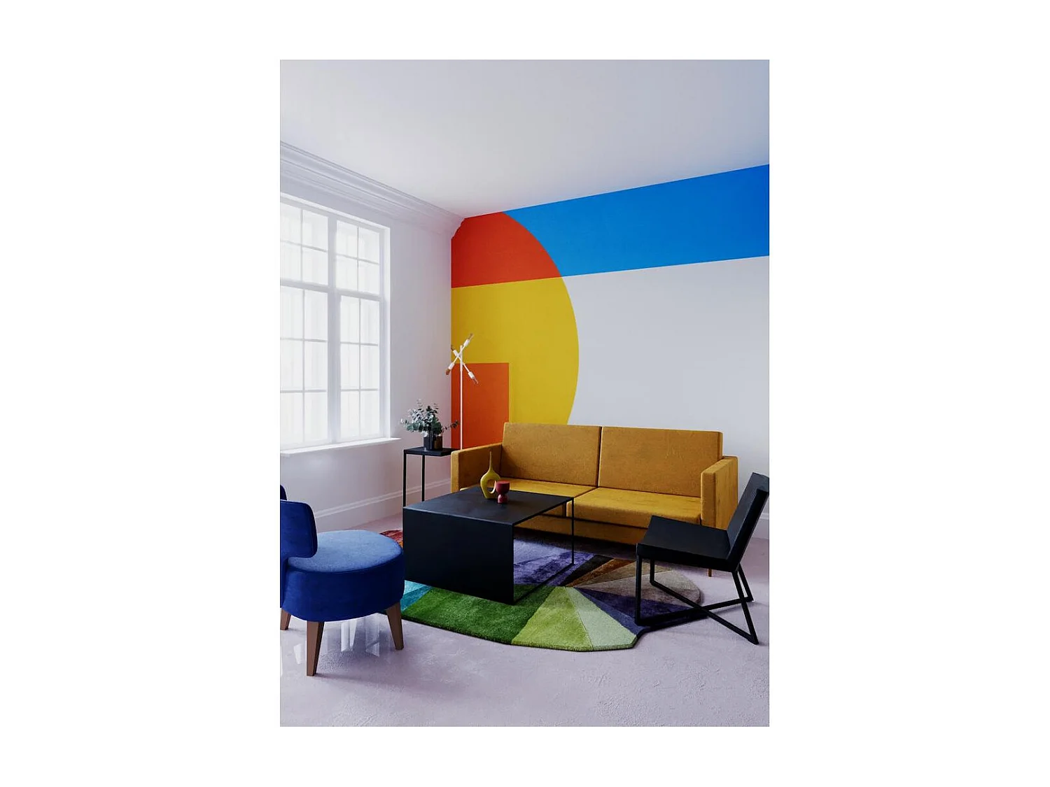 Poltrona 60x62x81 cm preta zero