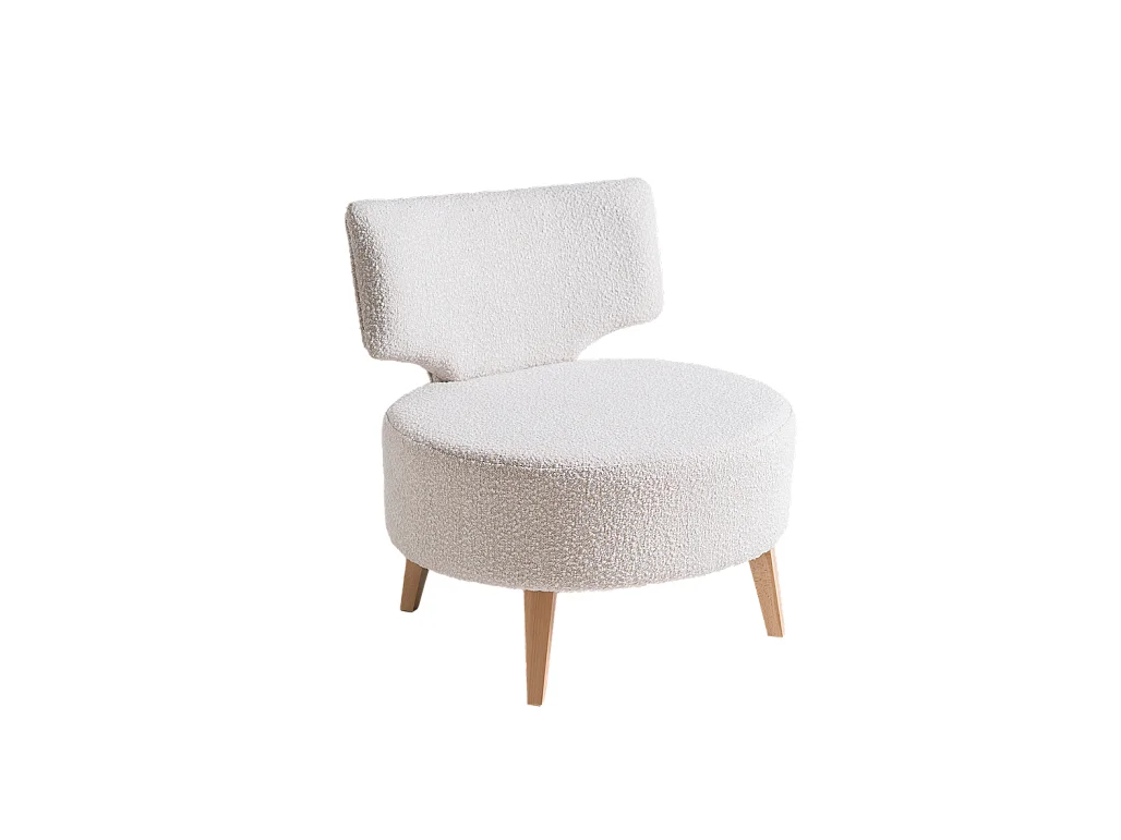 Fauteuil 0,75x0,75x0,6 m naturel Flippin