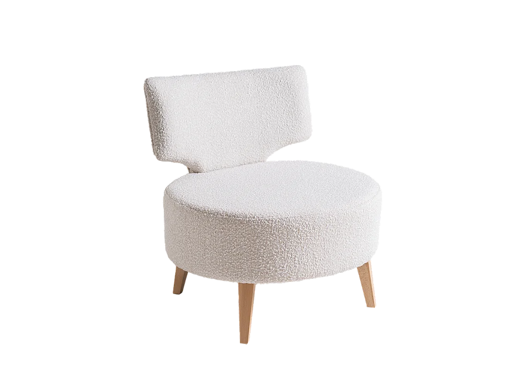 Poltrona 0,75x0,75x0,6 m naturale Flippin