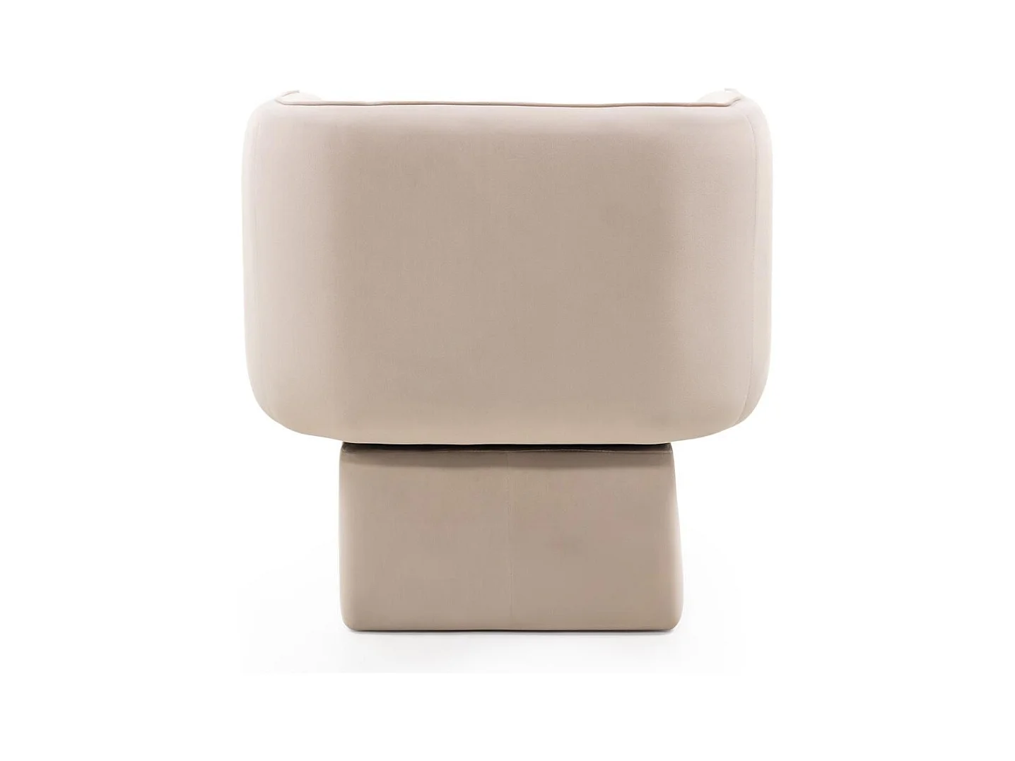 Fauteuil pivotant 75x76x68 cm beige Marel