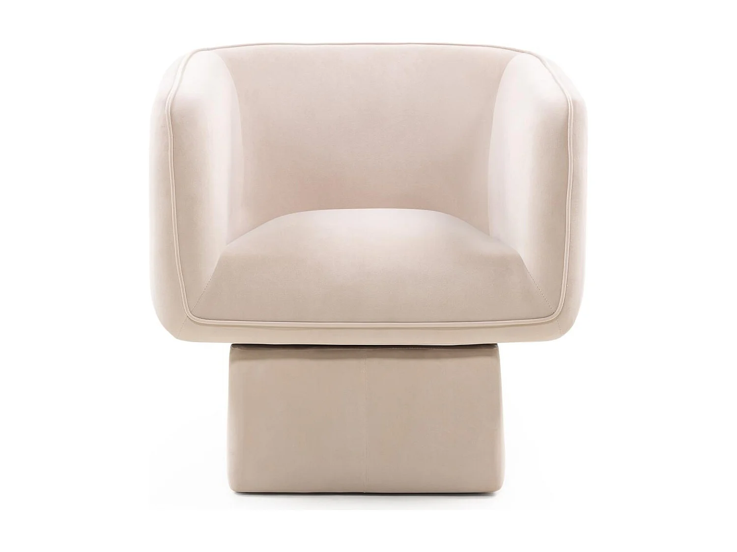 Silla giratoria 75x76x68 cm beige Marel