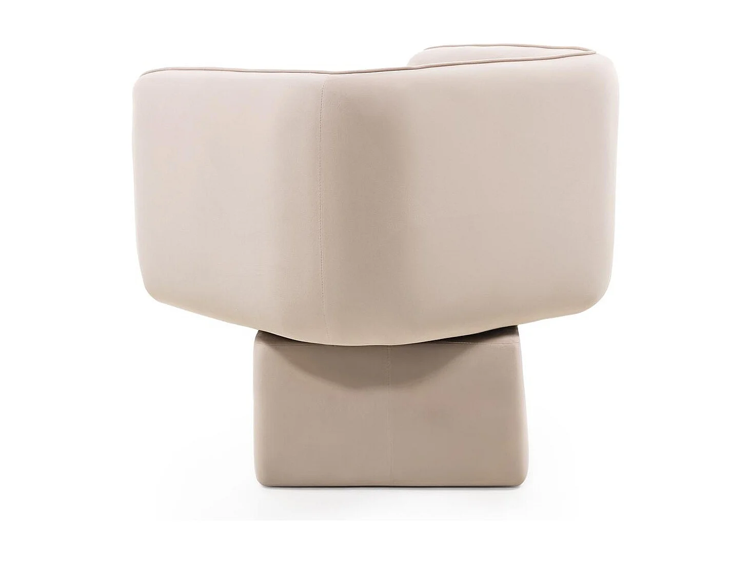 Silla giratoria 75x76x68 cm beige Marel