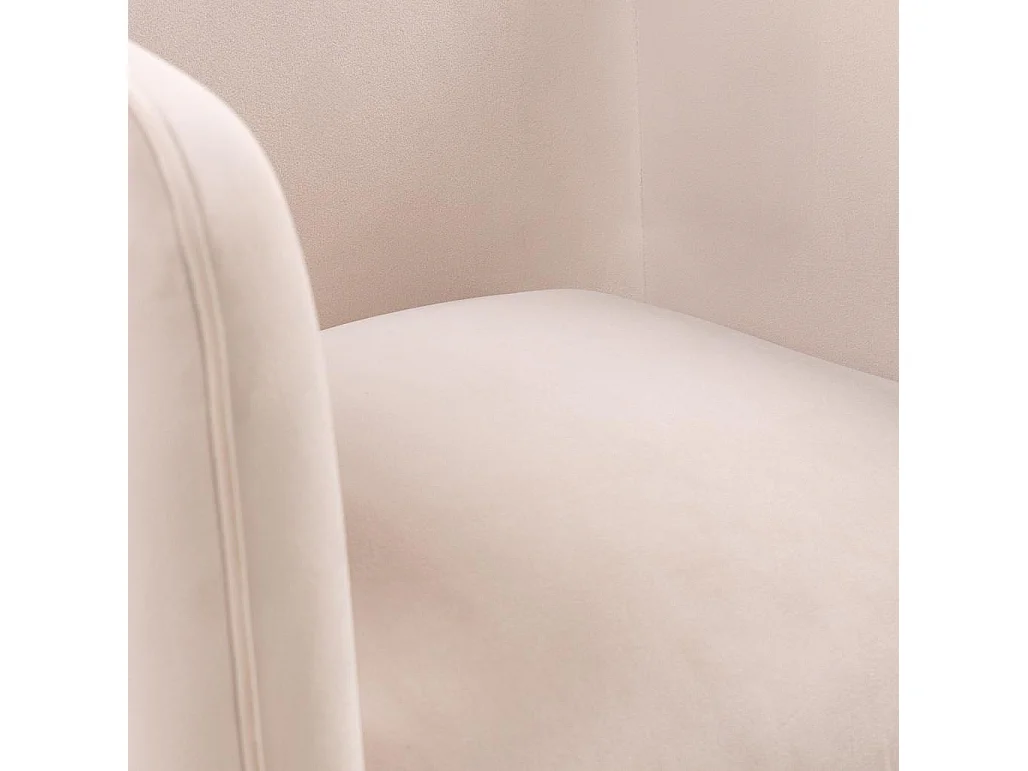 Silla giratoria 75x76x68 cm beige Marel