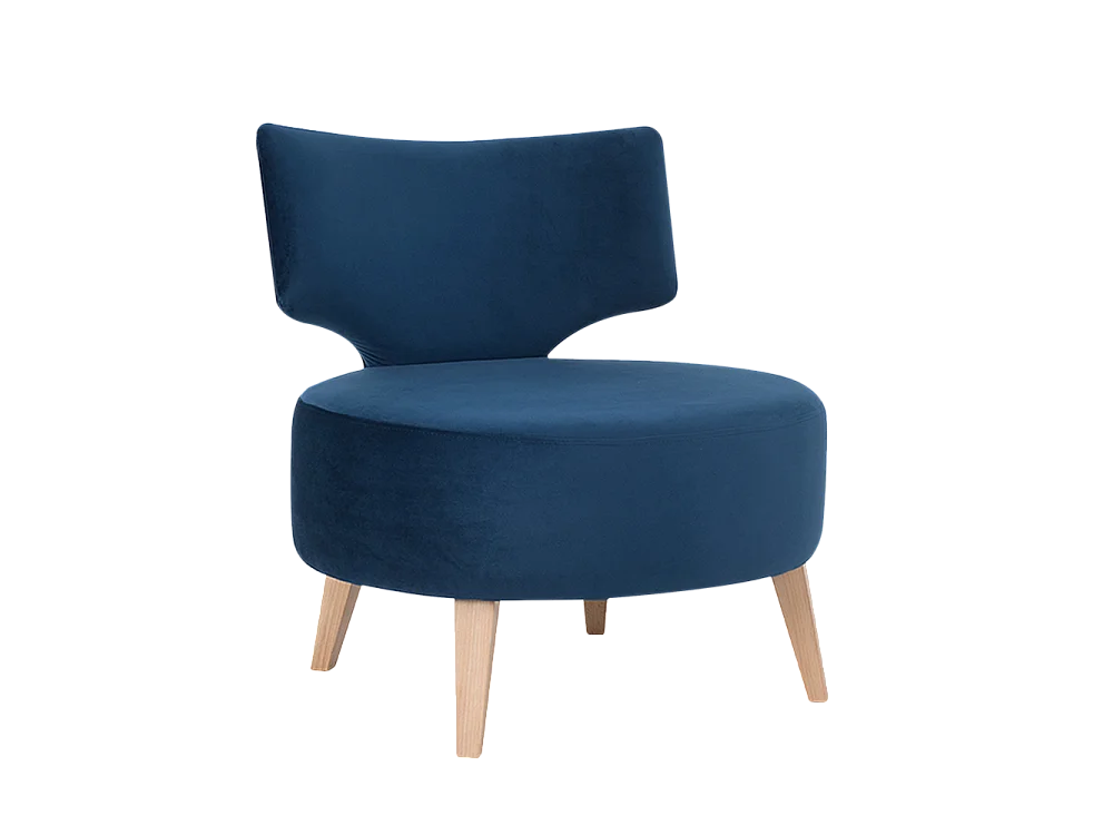 Sessel 60x75x75 cm Schwarze Apfelbeere Flippin