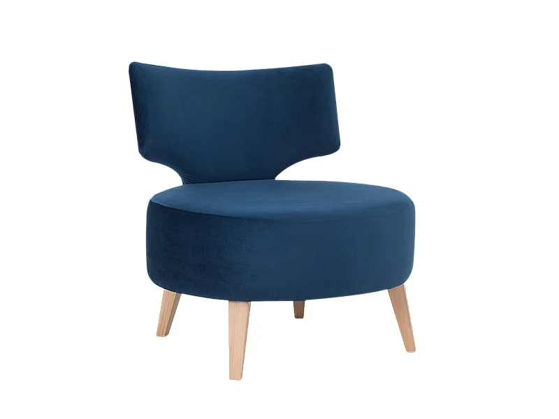 Sessel 60x75x75 cm Schwarze Apfelbeere Flippin