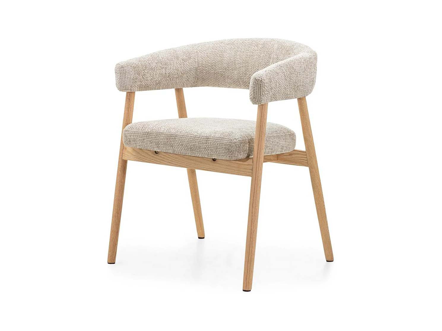 Fauteuil rembourré 59x55x73,5 cm beige MUE
