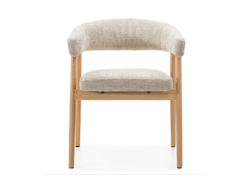 Fauteuil rembourré 59x55x73,5 cm beige MUE
