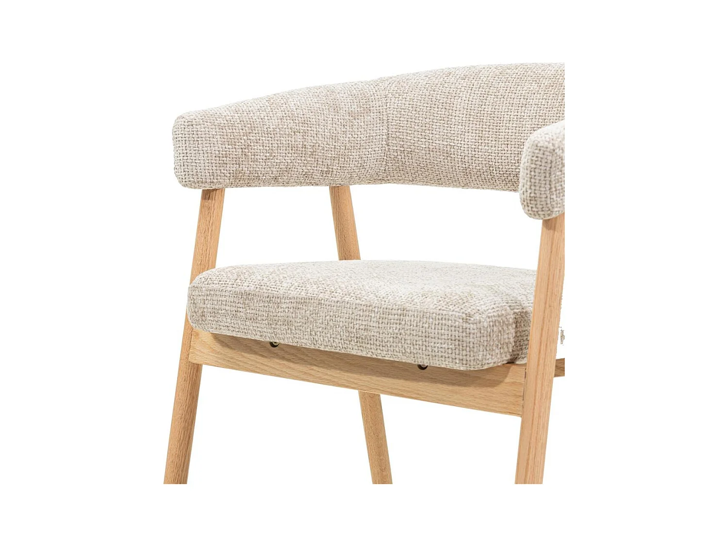 Fauteuil rembourré 59x55x73,5 cm beige MUE
