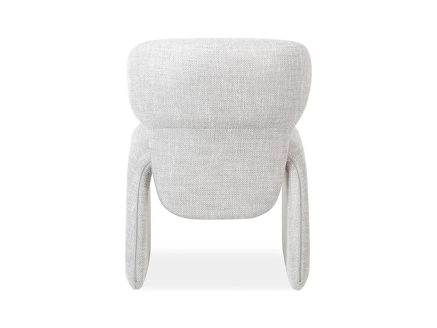 Fauteuil rembourré 63x56x78 cm gris clair BIZZA
