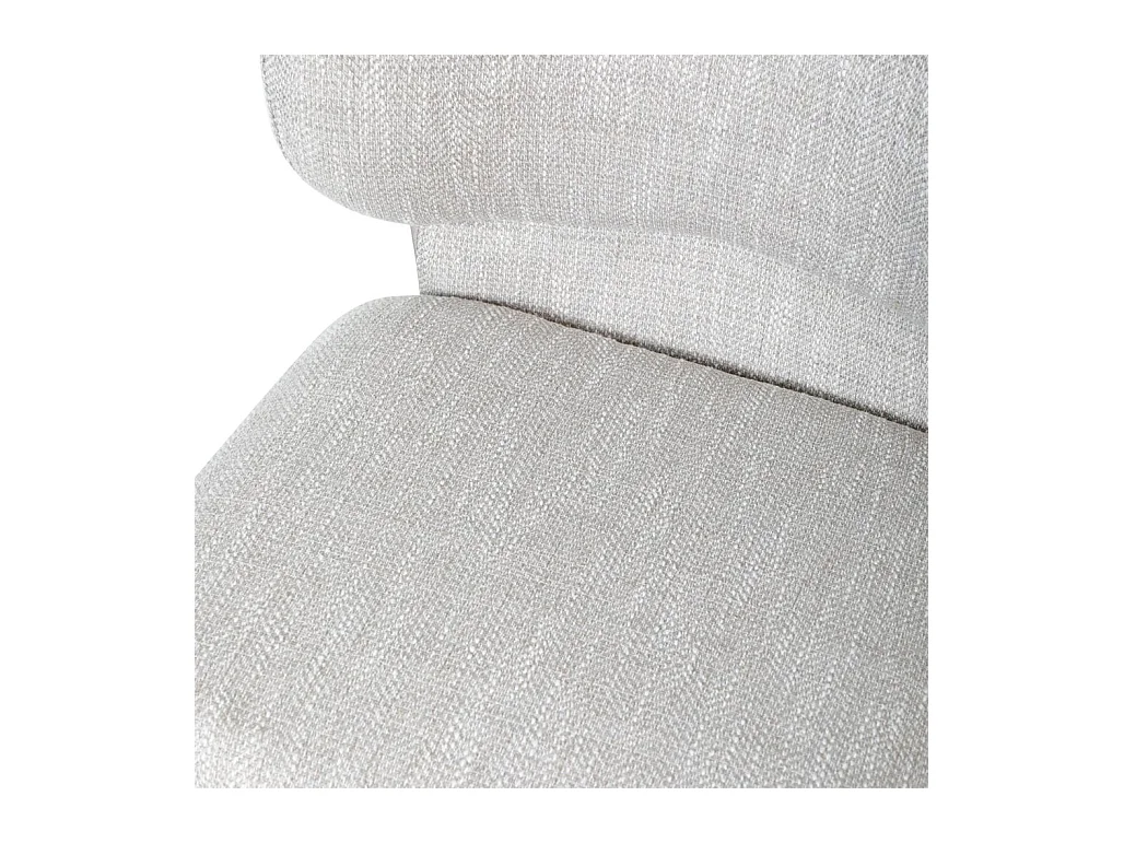 Gestoffeerde stoel 63x56x78 cm lichtgrijs BIZZA