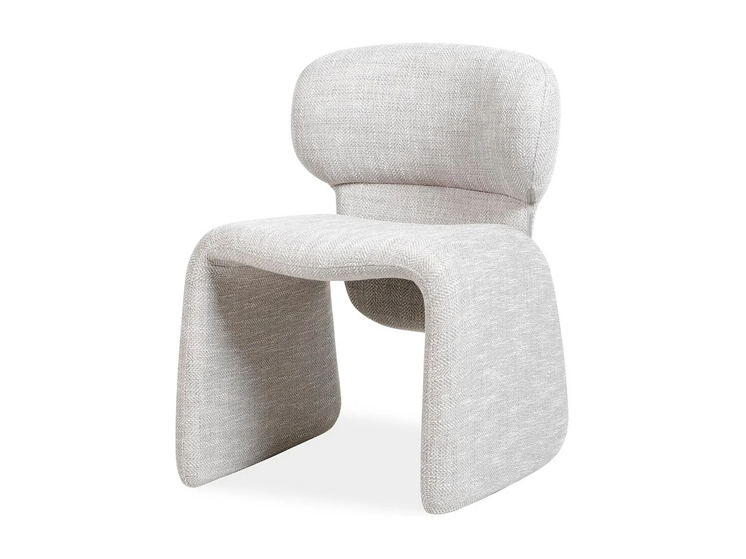 Polsterstuhl 63x56x78 cm hellgrau BIZZA