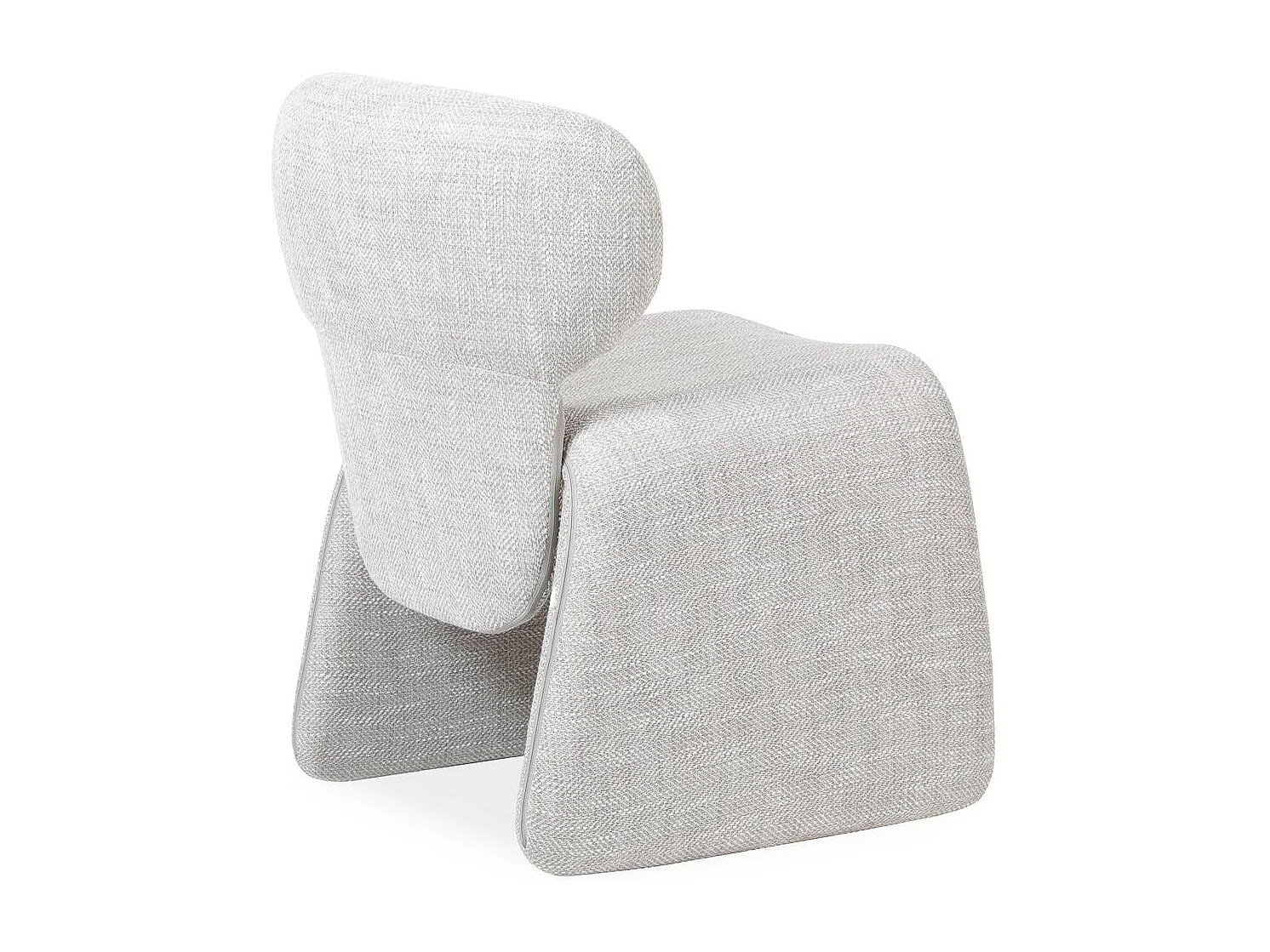 Polsterstuhl 63x56x78 cm hellgrau BIZZA