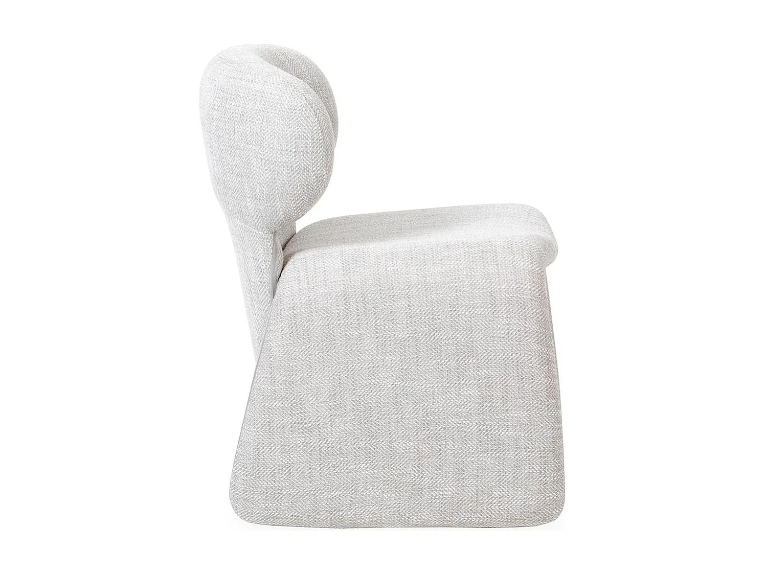 Polsterstuhl 63x56x78 cm hellgrau BIZZA